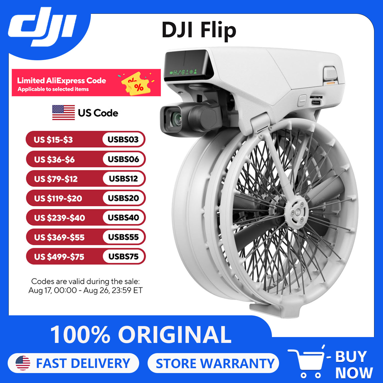 Drone Gimbal 2 Axis - Refurbished DJI Drones Flip Fly With