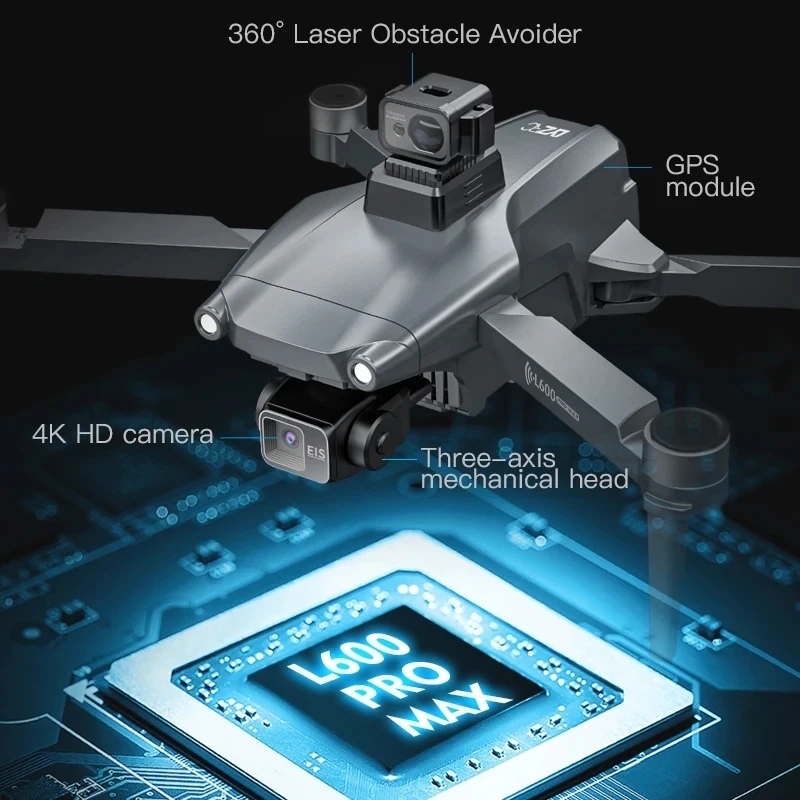 L600 PRO MAX GPS Drone Profess - Drone Gimbal Brushless ulasan dan harga