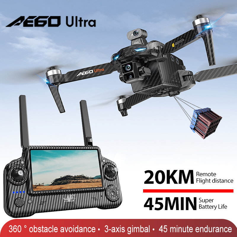 AE60 GPS Drone Professional 8K - Drone Gimbal Brushless ulasan dan harga