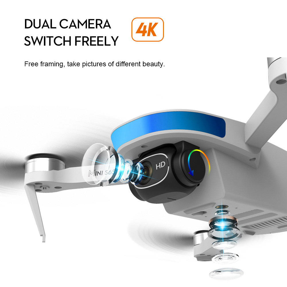S6S GPS Optical Flow Positioni - Drone Gimbal 2 Axis ulasan dan harga